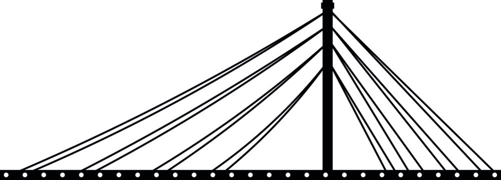 black and white vector buildings