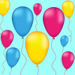 colorful balloons background