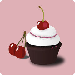 cake with cherry