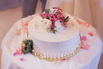Obraz na płótnie Canvas beautiful wedding cake