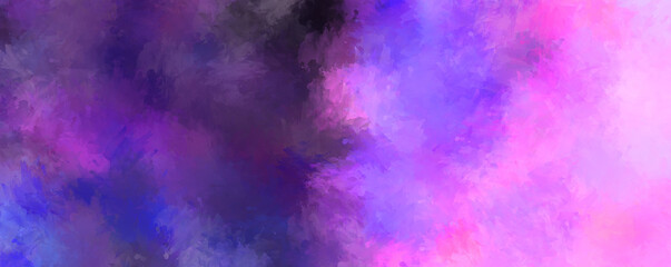 Abstract background of colorful brush strokes. Brushed vibrant wallpaper. Painted artistic creation. Unique and creative illustration.