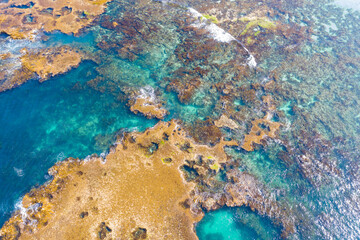 rockpool and ocean water