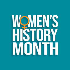 Women's History Month is an annual declared month that highlights the contributions of women to events in history and contemporary society, observed in March. Vector illustration design.