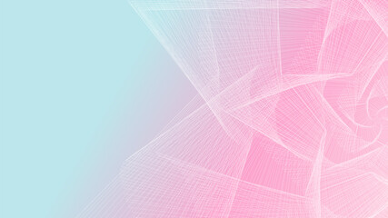 Abstract lines on a gradient background. Line art. Vector illustration. Design element