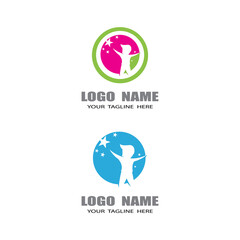 Kids Logo Template vector symbol nature