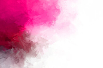 Fototapeta premium 2D illustration of colorful brush strokes. Decorative texture painting. Vibrant paint pattern backdrop.