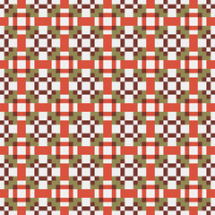 Fototapeta premium Abstract Cross Pattern generative computational art illustration