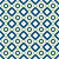 Fototapeta premium Abstract Cross Pattern generative computational art illustration