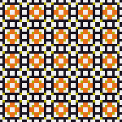 Abstract Cross Pattern generative computational art illustration