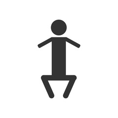 Human icon jump