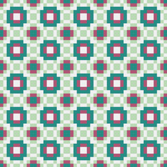 Fototapeta premium Abstract Cross Pattern generative computational art illustration