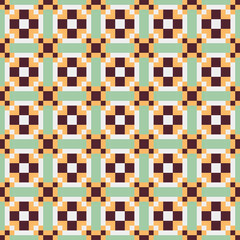 Fototapeta premium Abstract Cross Pattern generative computational art illustration