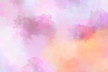 2D illustration of colorful brush strokes. Decorative texture painting. Vibrant paint pattern backdrop.