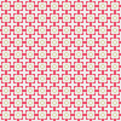 Fototapeta premium Abstract Cross Pattern generative computational art illustration