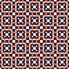 Fototapeta premium Abstract Cross Pattern generative computational art illustration