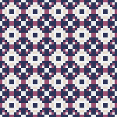 Fototapeta premium Abstract Cross Pattern generative computational art illustration