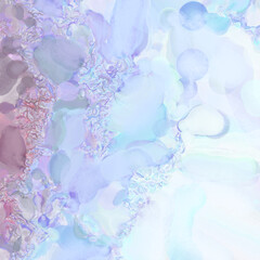 Handmade surreal abstract pattern watercolor. Modern artistic painting. 2d illustration. Texture backdrop painting mix. Creative wall art. Contemporary art.