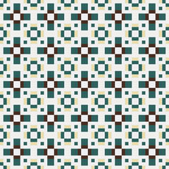 Fototapeta premium Abstract Cross Pattern generative computational art illustration