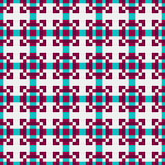 Fototapeta premium Abstract Cross Pattern generative computational art illustration