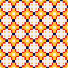 Fototapeta premium Abstract Cross Pattern generative computational art illustration