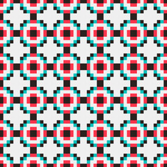 Fototapeta premium Abstract Cross Pattern generative computational art illustration