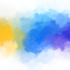 Brushed Painted Abstract Background. Brush stroked painting. Artistic vibrant and colorful wallpaper..