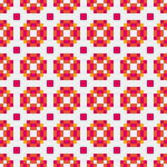 Abstract Cross Pattern generative computational art illustration