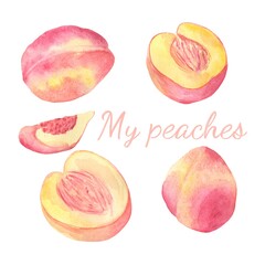 The_set_of_fruit_of_peach