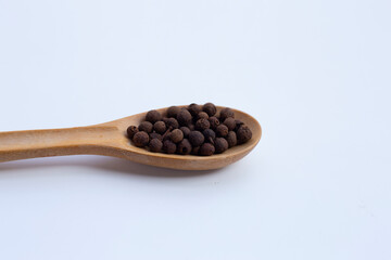 Allspice isolated on white background