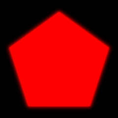 Red Glow Geometric Shapes on Black Background - Add Screen mode Element.