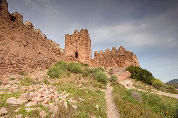 Fototapeta na wymiar Ruinas del castillo de Serra, en la provincia de Valencia. Comunidad Valenciana. España. Europa