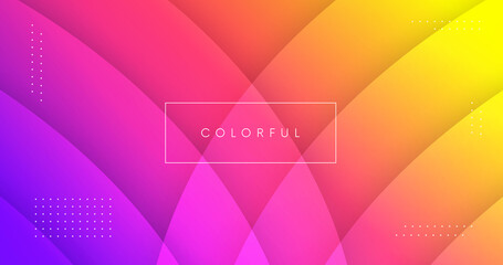 Abstract colorful geometric background vector design. Rainbow gradient backdrop. Cool pattern.