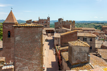 the town of Certaldo, in the middle of Valdelsa, near Florence, Tuscany. It was home to the family of Giovanni Boccaccio, author of the Decameron