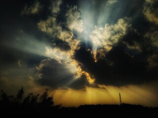 storm clouds landscape