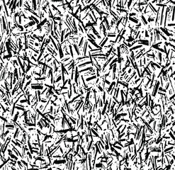 Abstract vector noise. Small particles of debris and dust. Distressed uneven background. Grunge texture overlay with rough and fine grains isolated on white background. Vector illustration. EPS10.