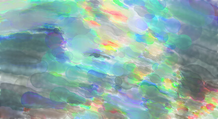 Contemporary art. Hand made painting. Modern artwork. Painting with brushstrokes of watercolor on surface. 2d illustration. Artistic background image. Abstract painting on canvas. Colorful texture.