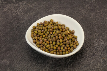 Vegetarian cuisine - dry green lentil