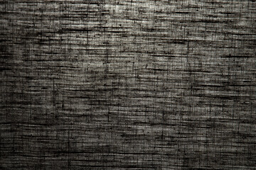 abstract rough dark background linen natural fabric, short focus