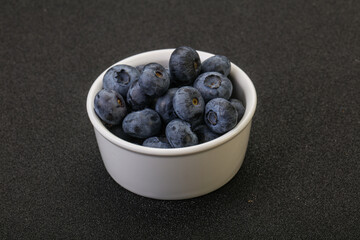 Ripe sweet tasty blueberries heap