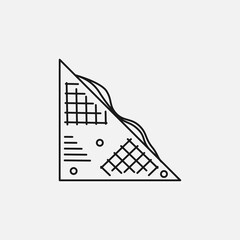 Sandwich Gluten free food allergy product dietary label. Vector icon for apps and websites