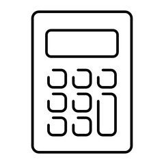 Calculator icon design line style