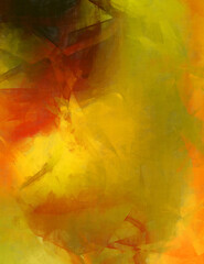 Modern art. Colorful contemporary artwork. Color strokes of paint. Brushstrokes on abstract background. Brush painting.