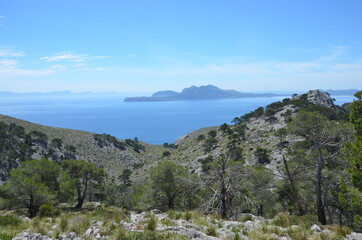 Fototapeta na wymiar Nice view of the small islands near Mallorca