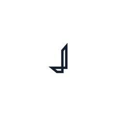 letter J monogram geometric