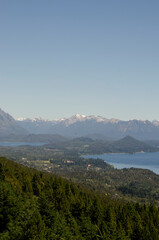 view of the andes mountain range from otto hill