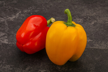 Ripe sweet Bulgarian bell pepper