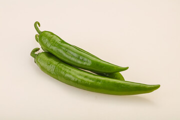 Ripe tasty spicy green pepper