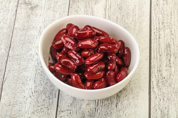 Canned red Kidney in the bowl
