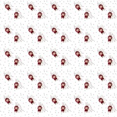 Girls pattern cartoon background. Vector pattern. Seamless pattern.