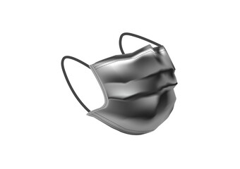 realistic hygienic black mask vectors for covid19 on white background ep26